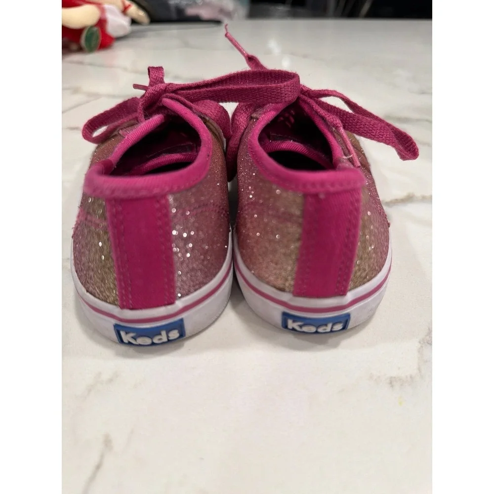 Keds Girls Sneaker Shoes Double Up Pink Glitter 1 Kids‎ Sneakers